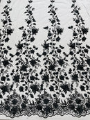 Princess Glitter 3d floral design fabric lace| New Creations Fabric & Foam Inc. - New Creations Fabric & Foam Inc