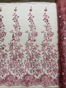 Princess Glitter 3d floral design fabric lace| New Creations Fabric & Foam Inc. - New Creations Fabric & Foam Inc