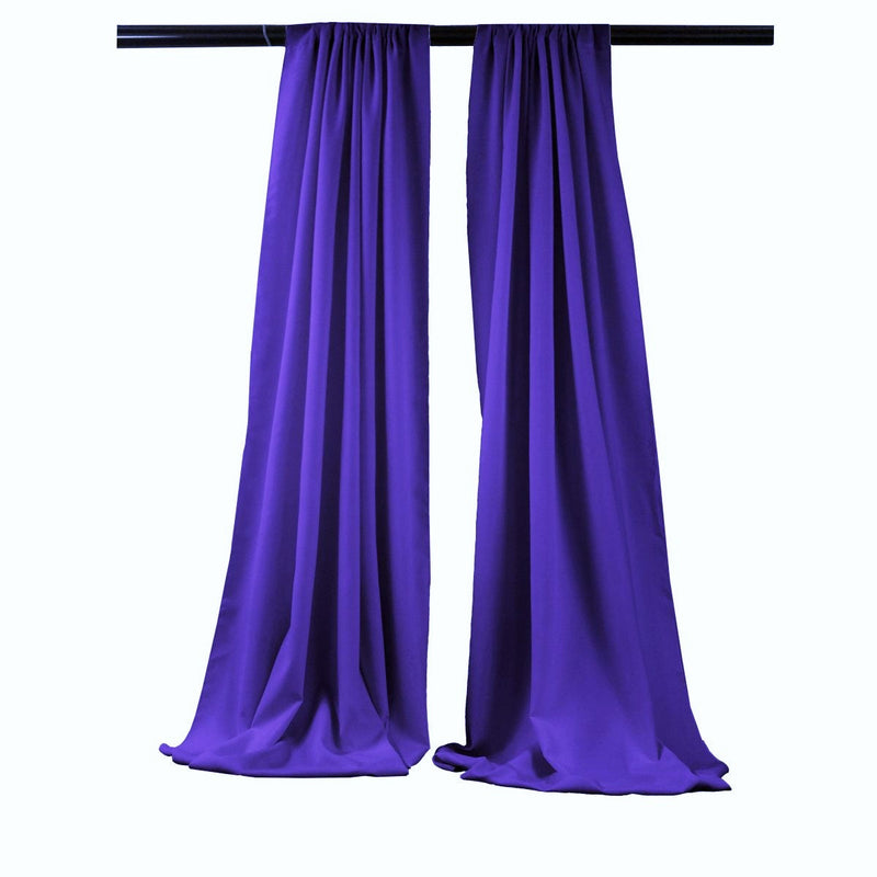 Backdrop Drape Curtain 5 Feet Wide x 15 Feet High, Polyester Poplin SEAMLESS 1 SETS.