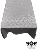 Rectangular Tablecloth Roses Jacquard Satin Seamless. (60 Inches x 144 Inches) - New Creations Fabric & Foam Inc