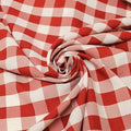 58/59" Wide 100% Polyester Poplin Gingham Checkered Fabric By The Yard