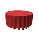 132" ROUND POLY POPLIN TABLECLOTH