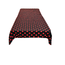 58" x 58" Square Small Polka Dot Poly Cotton Tablecloth