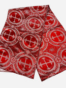 Religious Brocade Runner Tablecloth | Liturgical Fabric | Runner Ecclesiastical Jacquard | Church | Vestment - Cross Brocade. - New Creations Fabric & Foam Inc