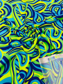 Retro Paisley Spandex Fabric 58" Wide| New Creations Fabric & Foam Inc. - New Creations Fabric & Foam Inc
