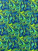 Retro Paisley Spandex Fabric 58" Wide| New Creations Fabric & Foam Inc. - New Creations Fabric & Foam Inc