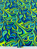 Retro Paisley Spandex Fabric 58" Wide| New Creations Fabric & Foam Inc. - New Creations Fabric & Foam Inc