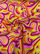 Retro Paisley Spandex Fabric 58" Wide| New Creations Fabric & Foam Inc. - New Creations Fabric & Foam Inc