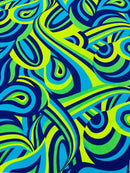 Retro Paisley Spandex Fabric 58" Wide| New Creations Fabric & Foam Inc. - New Creations Fabric & Foam Inc