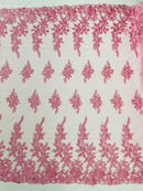 ROSE FLORAL BEADED LACE (By The Yard) - New Creations Fabric & Foam Inc