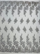 ROSE FLORAL BEADED LACE (By The Yard) - New Creations Fabric & Foam Inc