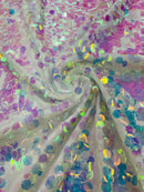 Round Sequin Fabric 54” Wide| New Creations Fabric & Foam Inc. - New Creations Fabric & Foam Inc