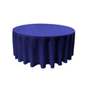 132" ROUND POLY POPLIN TABLECLOTH