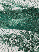 Royalty Damask Beaded Lace Luxury on Mesh 54” Wide| New Creations Fabric & Foam Inc. - New Creations Fabric & Foam Inc