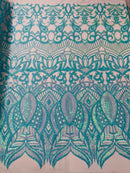 Royalty Sequin Damask Fabric 54” Wide| New Creations Fabric & Foam Inc. - New Creations Fabric & Foam Inc