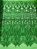 Royalty Sequin Damask Fabric 54” Wide| New Creations Fabric & Foam Inc. - New Creations Fabric & Foam Inc