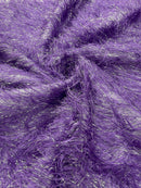 Shaggy Jacquard Faux Ostrich/Eye Lash Feathers Fringe With Metallic Thread (By The Yard) - New Creations Fabric & Foam Inc