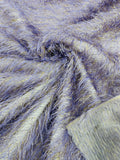 Shaggy Jacquard Faux Ostrich/Eye Lash Feathers Fringe With Metallic Thread (By The Yard) - New Creations Fabric & Foam Inc