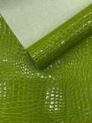 Shiny Alligator 3D Embossed Vinyl Fabric| New Creations Fabric & Foam Inc. - New Creations Fabric & Foam Inc