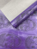 Skull Embossed Fake Leather Upholstery Fabric| New Creations Fabric & Foam Inc. - New Creations Fabric & Foam Inc