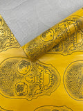 Skull Embossed Fake Leather Upholstery Fabric| New Creations Fabric & Foam Inc. - New Creations Fabric & Foam Inc