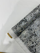 Snake Design Shattered Glass Nylon Spandex Fabric| New Creations Fabric & Foam Inc. - New Creations Fabric & Foam Inc