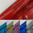 Snake Viper Holographic Embossed PVC Fabric| New Creations Fabric & Foam Inc. - New Creations Fabric & Foam Inc