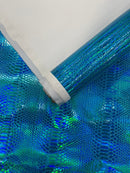 Snake Viper Holographic Embossed PVC Fabric| New Creations Fabric & Foam Inc. - New Creations Fabric & Foam Inc