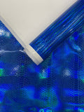 Snake Viper Holographic Embossed PVC Fabric| New Creations Fabric & Foam Inc. - New Creations Fabric & Foam Inc