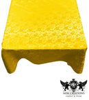 SQUARE TABLECLOTH ROSES JACQUARD SATIN (48" Inches x 48" Inches) - New Creations Fabric & Foam Inc