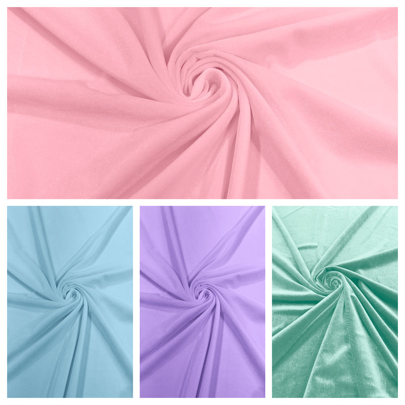 Stretch  Velvet  Fabric (By The Yard)