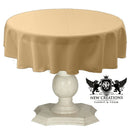 TABLECLOTH DULL BRIDAL SATIN (42" Round) - New Creations Fabric & Foam Inc