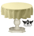 TABLECLOTH DULL BRIDAL SATIN (45" Round) - New Creations Fabric & Foam Inc
