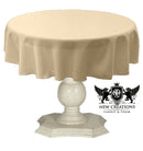TABLECLOTH DULL BRIDAL SATIN (48" Round) - New Creations Fabric & Foam Inc