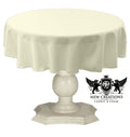 TABLECLOTH DULL BRIDAL SATIN (48" Round) - New Creations Fabric & Foam Inc