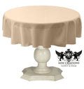 TABLECLOTH DULL BRIDAL SATIN (48" Round) - New Creations Fabric & Foam Inc