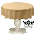 TABLECLOTH DULL BRIDAL SATIN (48" Round) - New Creations Fabric & Foam Inc