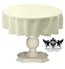 TABLECLOTH DULL BRIDAL SATIN (51" Round) - New Creations Fabric & Foam Inc