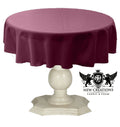 TABLECLOTH DULL BRIDAL SATIN (54" Round) - New Creations Fabric & Foam Inc