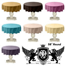 TABLECLOTH DULL BRIDAL SATIN (58" Round) - New Creations Fabric & Foam Inc