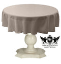 TABLECLOTH DULL BRIDAL SATIN (58" Round) - New Creations Fabric & Foam Inc