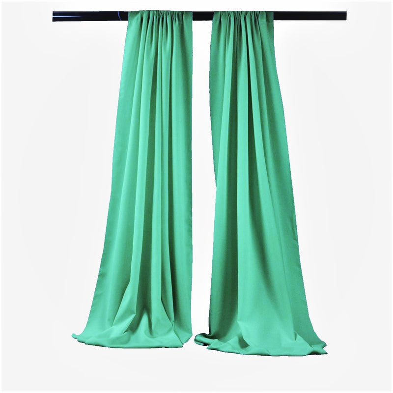 Backdrop Drape Curtain 5 Feet Wide x 6 Feet High, Polyester Poplin SEAMLESS 1 SETS.