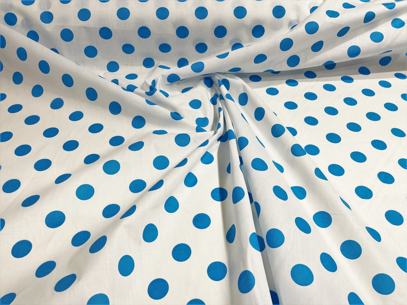 POLKA DOT POLY COTTON (by the yard)