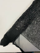 Vegas Beaded Sequin Stretch Mesh Fabric (By The Yard) - New Creations Fabric & Foam Inc