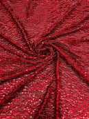 Vegas Beaded Sequin Stretch Mesh Fabric (By The Yard) - New Creations Fabric & Foam Inc