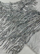 Vine/Root Sequin 4 Way Stretch Fabric 54” Wide| New Creations Fabric & Foam Inc. - New Creations Fabric & Foam Inc