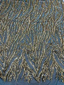 Vine/Root Sequin 4 Way Stretch Fabric 54” Wide| New Creations Fabric & Foam Inc. - New Creations Fabric & Foam Inc