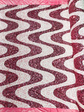 Wave Sequin Stretch Velvet 54" Wide| New Creations Fabric & Foam Inc. - New Creations Fabric & Foam Inc
