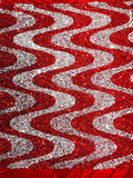 Wave Sequin Stretch Velvet 54" Wide| New Creations Fabric & Foam Inc. - New Creations Fabric & Foam Inc