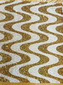 Wave Sequin Stretch Velvet 54" Wide| New Creations Fabric & Foam Inc. - New Creations Fabric & Foam Inc